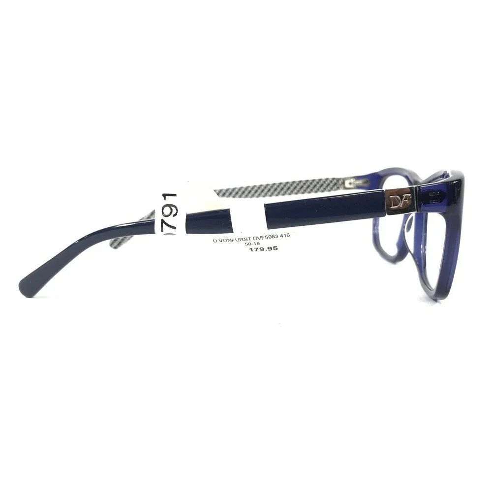 Diane von Furstenberg Eyeglasses Frames DVF5063 416 Black Blue White 50-18-130